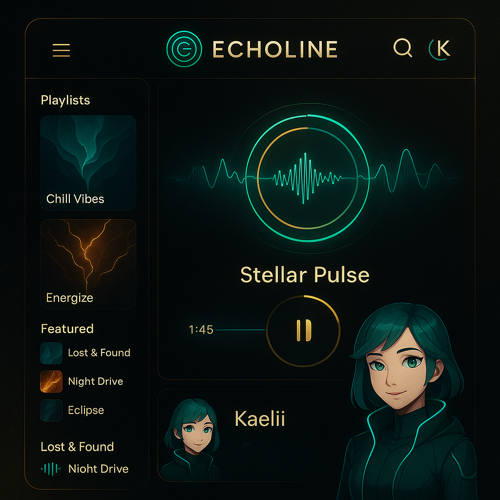 Representação visual do EchoLine